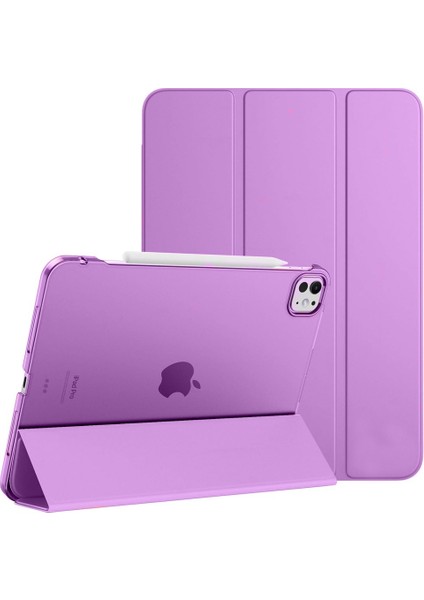 Apple iPad Pro 11 M5 (2025) Kalemlikli Standlı Yarı Saydam Hard Pc Kılıf