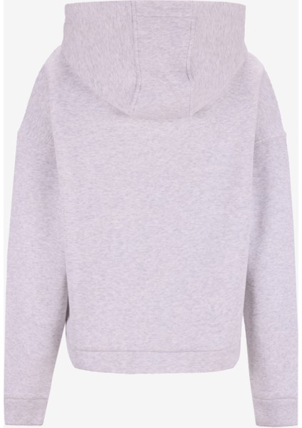 Kapüşon Yaka Baskılı Açık Gri Melanj Kadın Sweatshırt F5WL-SWT0231 modelleri