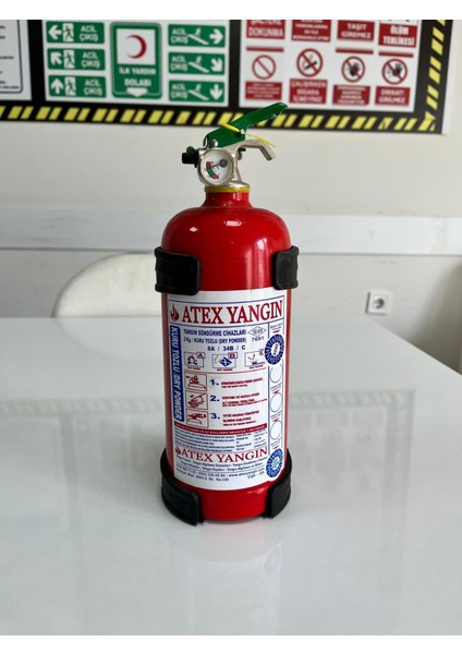 Yangın Söndürme Cihazı 2 Kg kuru kimyevi Tozlu