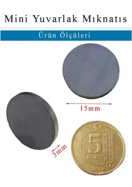 10 Adet Mini Yuvarlak Mıknatıs Magnet Mıknatısı fiyatları