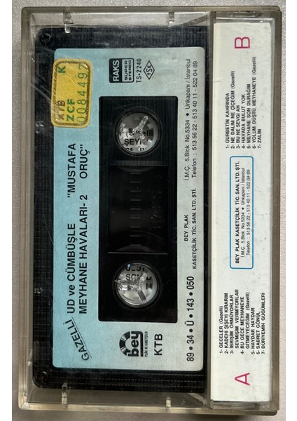 Tacettin Aktaç Akşamın Olduğu Yerde Kaset (Orijinal Dönem Baskı Kaset) fiyatları