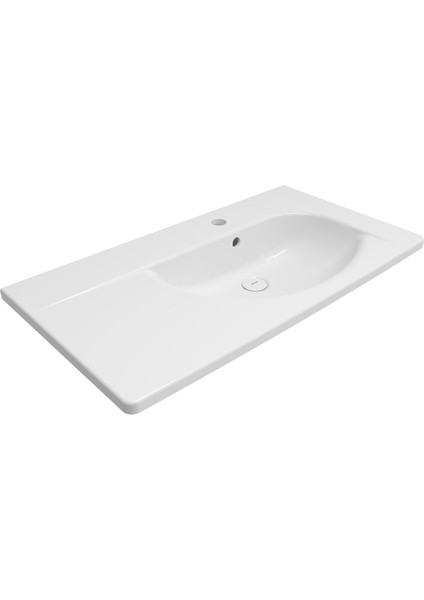 Bocchi Taormina Arch Etajerli Lavabo 86 cm Beyaz 1020-001-0126