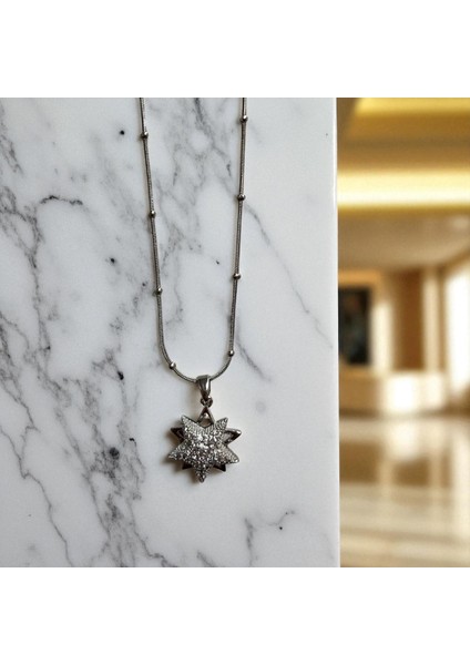 Kadın Gümüş 316L Çelik Yıldız Figürlü Kolye Dönen Uçlu Kolye – Paslanmaz Suya Dayanıklı Zarif Takı – Hediyelik Gümüş Kolye fiyatları