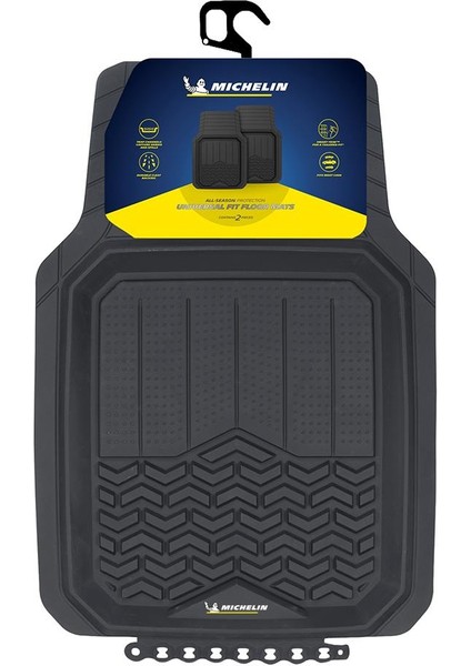 MC34594 Tüm Araçlara Uyumlu 2 Parça Üniversal 3D Havuzlu Oto Paspas