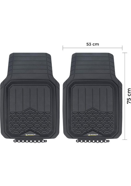 MC34594 Tüm Araçlara Uyumlu 2 Parça Üniversal 3D Havuzlu Oto Paspas modelleri