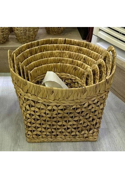 Dekoratif Naturel Derin Sele Düzenleyici Sepet 5li CL-11004 fiyatları