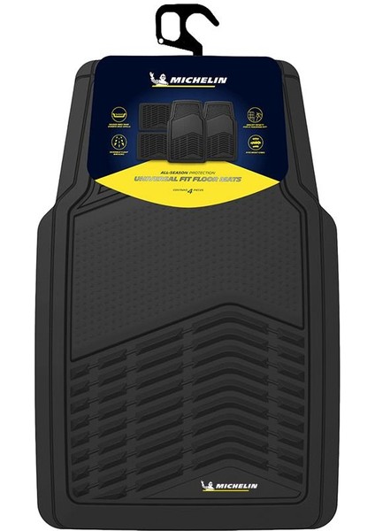 MC33856 Tüm Araçlara Uyumlu 4 Parça Üniversal 3D Havuzlu Oto Paspas