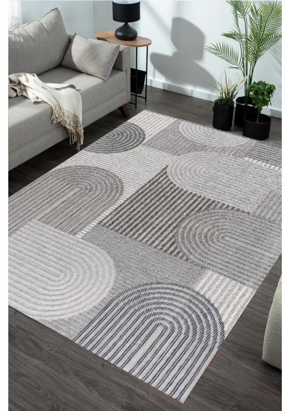 Dijital Baskılı Yıkanabilir Gri Iskandinav Bohem Desen Kaymaz Taban Halı fiyatları