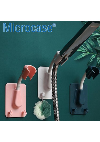 Esnek Duş Başlığı Tutucu Kancalı Banyo Askısı ve Organizeri 2 Adet AL5367 modelleri