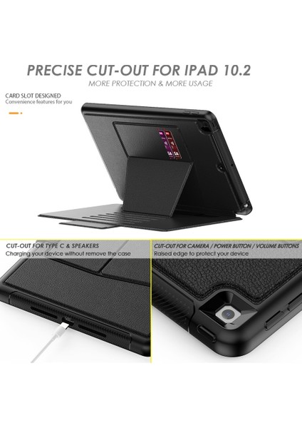 Apple iPad Pro 11 M5 (2025) Kartlıklı Multifonksiyonel Manyetik Standlı Kalemlikli Zırhlı Smart Kılıf indirimleri