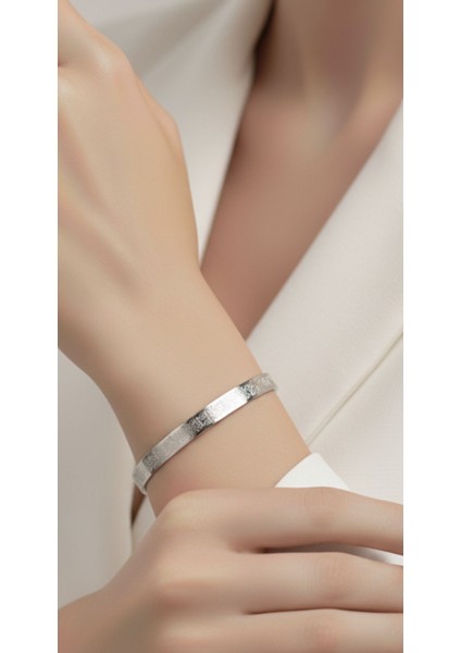 Ayetel Kürsi Bileklik Koruyucu Dua Yazılı Paslanmaz Çelik Bileklik Ayarlanabilir Unisex Model modelleri