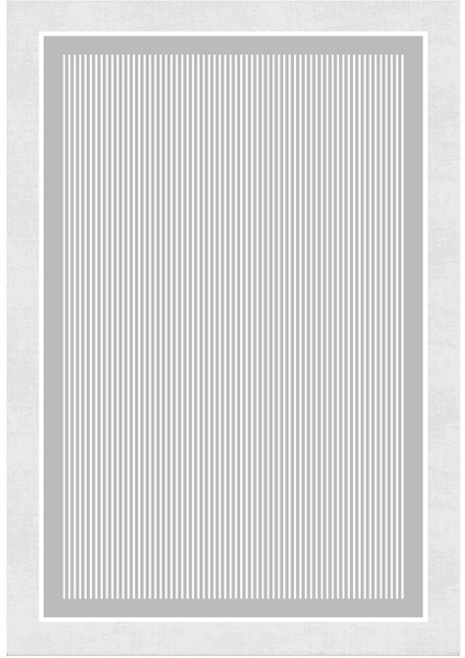 Dijital Baskılı Yıkanabilir Gri Çizgili Modern Kaymaz Taban Halı modelleri