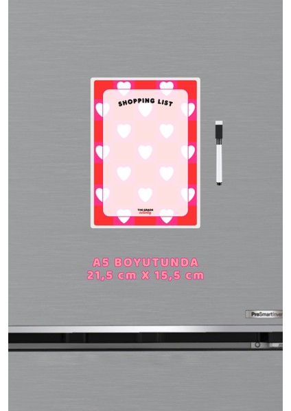 Yaz Sil Pembe Kalp Shopping List Mavi Shopping List Magnetli Buzdolabı Notluk Mutfak Dekorasyonu