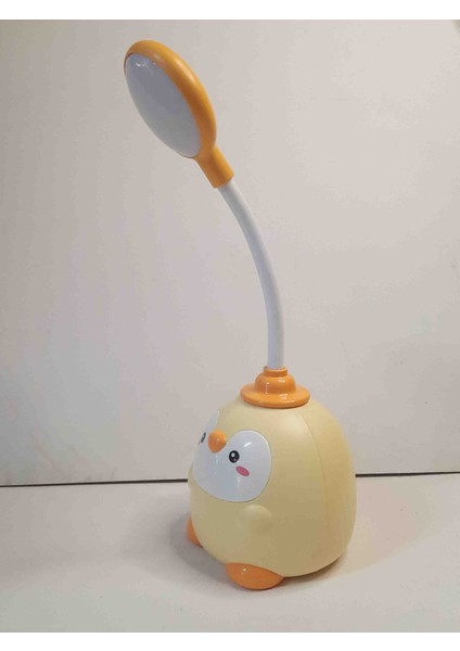Sarı Sevimli Penguen Figürlü Şarjlı LED Masa Lambasi 25 cm modelleri