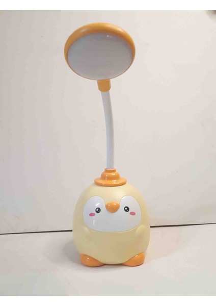 Sarı Sevimli Penguen Figürlü Şarjlı LED Masa Lambasi 25 cm fırsatları