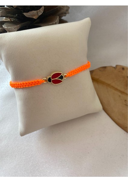 Uğur Böceği Figürlü Ayarlanabilir Bileklik Turuncu Renk fiyatları