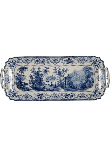 Lucky Art Florantıne Kulplu Baton Tabak 42CM Mavi