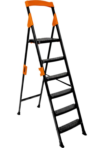 Primo 5+1 Basamaklı Katlanır Merdiven | Ev Tipi Kaymaz Plastik Geniş Basamaklı 5+1 Merdiven fiyatları