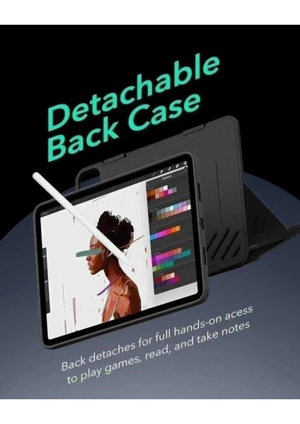 Apple iPad Pro 11 M5 2025 Çift Manyetik Destekli Kalem Hazneli Shift Magnetic Kılıf