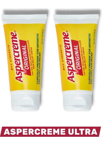 Ultra Vücut Ağrılarında Etkili Bitkisel Içerikli Masaj Kremi 50 ml x 2 Adet