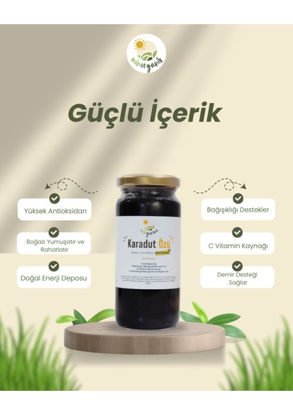 Karadut Özü - %100 Karaduttan Soğuk Sıkım Yöntemiyle Elde Edilmiştir, İlave Şekersiz, Katkısız indirimleri
