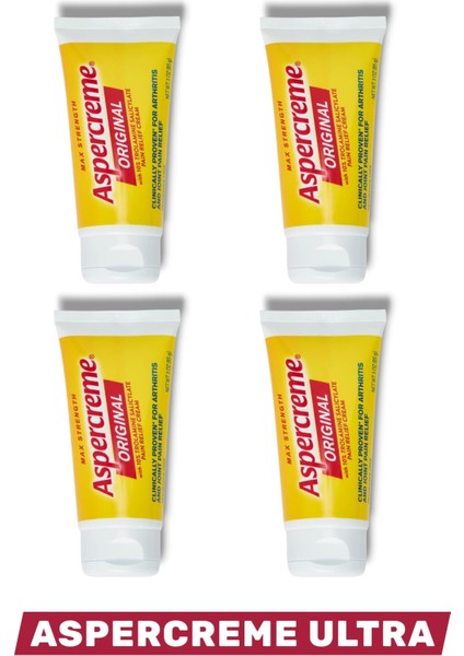 Ultra Vücut Ağrılarında Etkili Bitkisel Içerikli Masaj Kremi 50 ml x 4 Adet