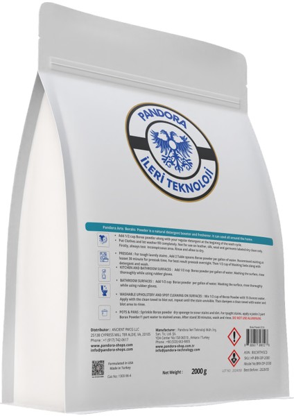 Saf Boraks Toz 1800G Tül Perde Temizleyici Deterjan fiyatları