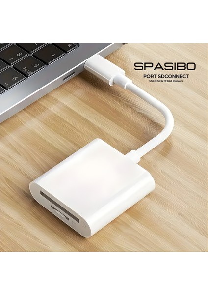 Port Sdconnect | Usb-C / Type-C - Sd Kart ve Micro Sd Kart Okuyucu ile Iphone, Ipad, Android & Macbook’a Hızlı Fotoğraf ve Video Aktarımı modelleri