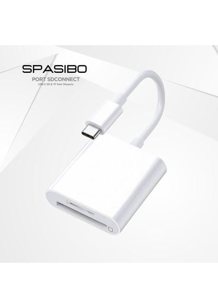Port Sdconnect | Usb-C / Type-C - Sd Kart ve Micro Sd Kart Okuyucu ile Iphone, Ipad, Android & Macbook’a Hızlı Fotoğraf ve Video Aktarımı indirimleri