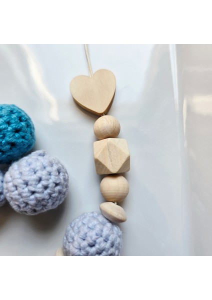 Kalpli Mavi Isimli Bebek Emzik Zinciri Askısı fiyatları