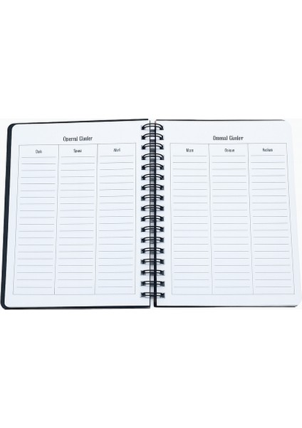 2026 - 17X24 Atatürk Günlük Spiralli Ajanda - Cumhurbaşkanı modelleri