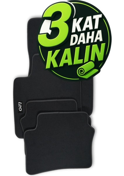 Hyundai I20 2014 Özel Velur Halı Paspas Takımı - Araca Uyumlu