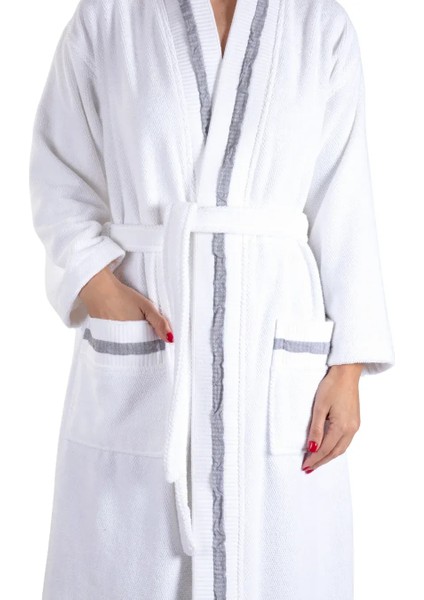 Aurelia Ecru-Grey Pamuklu Bornoz fiyatları