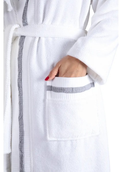 Aurelia Ecru-Grey Pamuklu Bornoz modelleri