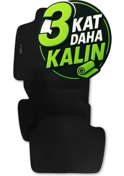 Citroen C4 2017 Tam Uyumlu Halı Oto Paspas C4 Halı Paspas