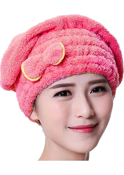 Yumuşak Saç Kurutma Bone Havlusu Saç Kurutma Havlusu Lastikli Fiyonklu fırsatları