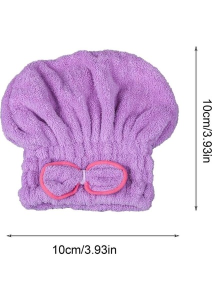 Yumuşak Saç Kurutma Bone Havlusu Saç Kurutma Havlusu Lastikli Fiyonklu indirimleri