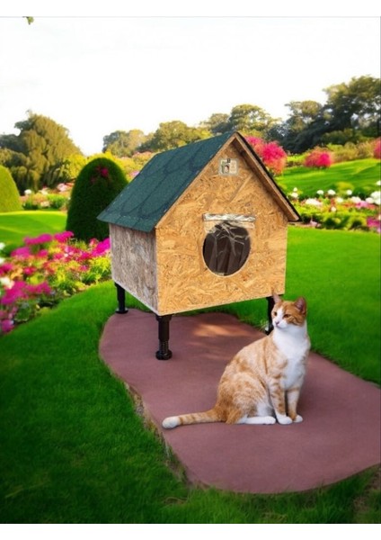 Kedi Evi Kedi Yuvası Kedi Barınağı 2 Kedilik Su ve Isı Yalıtımlı Yerden Yüksek Ayaklı modelleri