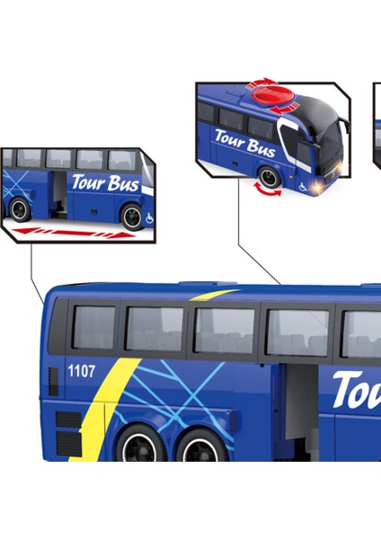 Oyuncak Sürtmeli Işıklı Sesli Üstten Yönlendirmeli Otobüs fiyatları