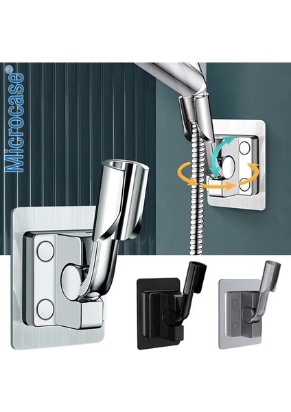 Çok Yönlü Duş Başlığı Tutucu 180° Dönebilen Banyo Askısı 2 Adet AL5368 modelleri