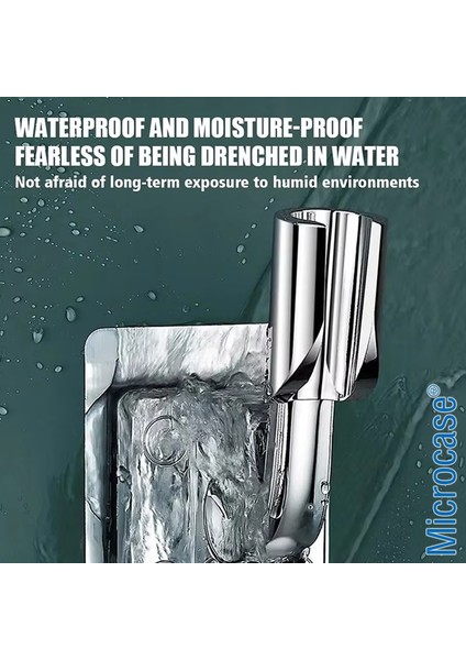 Çok Yönlü Duş Başlığı Tutucu 180° Dönebilen Banyo Askısı 2 Adet AL5368