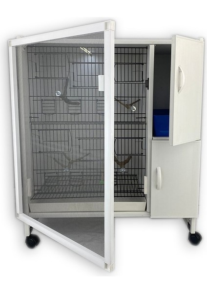 Model Sultan SLT02Y PVC DOLAP - PVC KAFES - PVC SALMA KAFES (MONTAJLI KURULU GÖNDERİM)