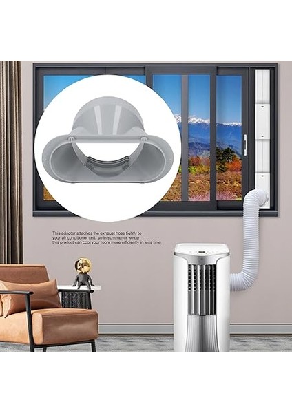 Çapı Klima Egzoz Borusu Abs Malzeme Beyaz Hızlı Soğutma Için 5 Inç Portatif Klima Egzoz Hortum Kuplör Verimli Bağlanma fiyatları