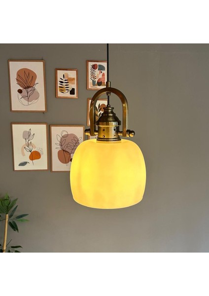 Dijon Beyaz Cam Sarkıt Avize Delikli Eskitme Başlık Salon Mutfak Avizeleri Pastane Modelleri modelleri