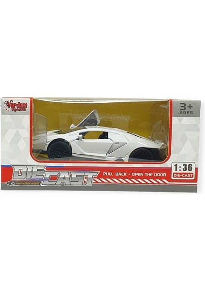 Vardem Çek Bırak Metal Arabalar 13 cm - SR2213- Beyaz indirimleri