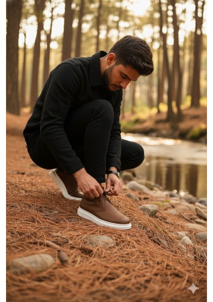 ZRJ207 Bağcıklı Ortopedik Taban Taba Erkek Spor Bot modelleri