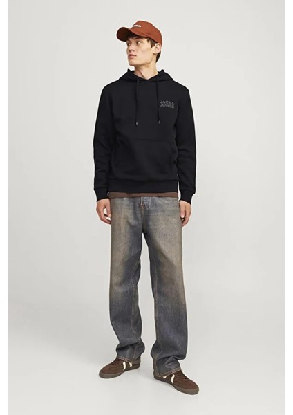 Jack&jones 12152840 Kapsonlu Erkek Sweat - Siyah fiyatları