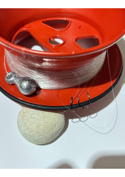 50 gr Kurşunlu Kasnaklı Dip Takımı – Hazır Kurulu Çupra/karagöz/mercan Olta Seti