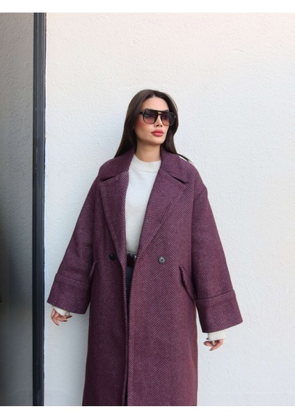 Balıksırtı Desen Cepli Uzun Kaban fiyatları