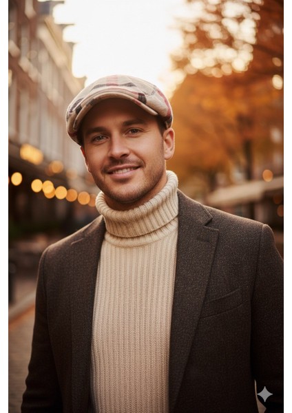 %100 Keten Kumaş Mevsimlik Ayarlanabilir Spor Mödel London Kasket